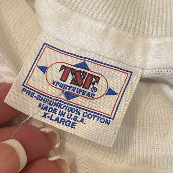 Vintage Tsf Tiger Shirt Men’s XL 1990's Cat Single Stitch Animal Zoo Bengal USA - Picture 7 of 8